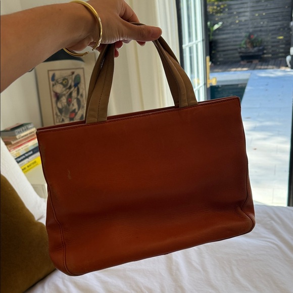 Bally Orange Leather Handbag - Picture 5 of 5